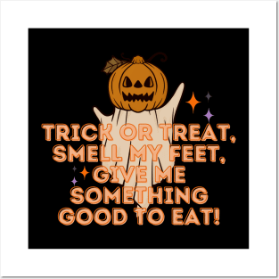 Trick or Treat Pumpkin Face Posters and Art